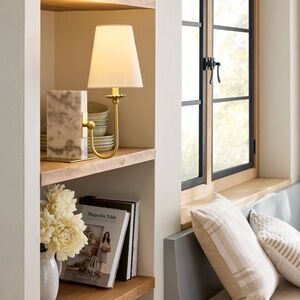 Set of 2 Hearth & Hand Magnolia Marble Book Shelf Lamps